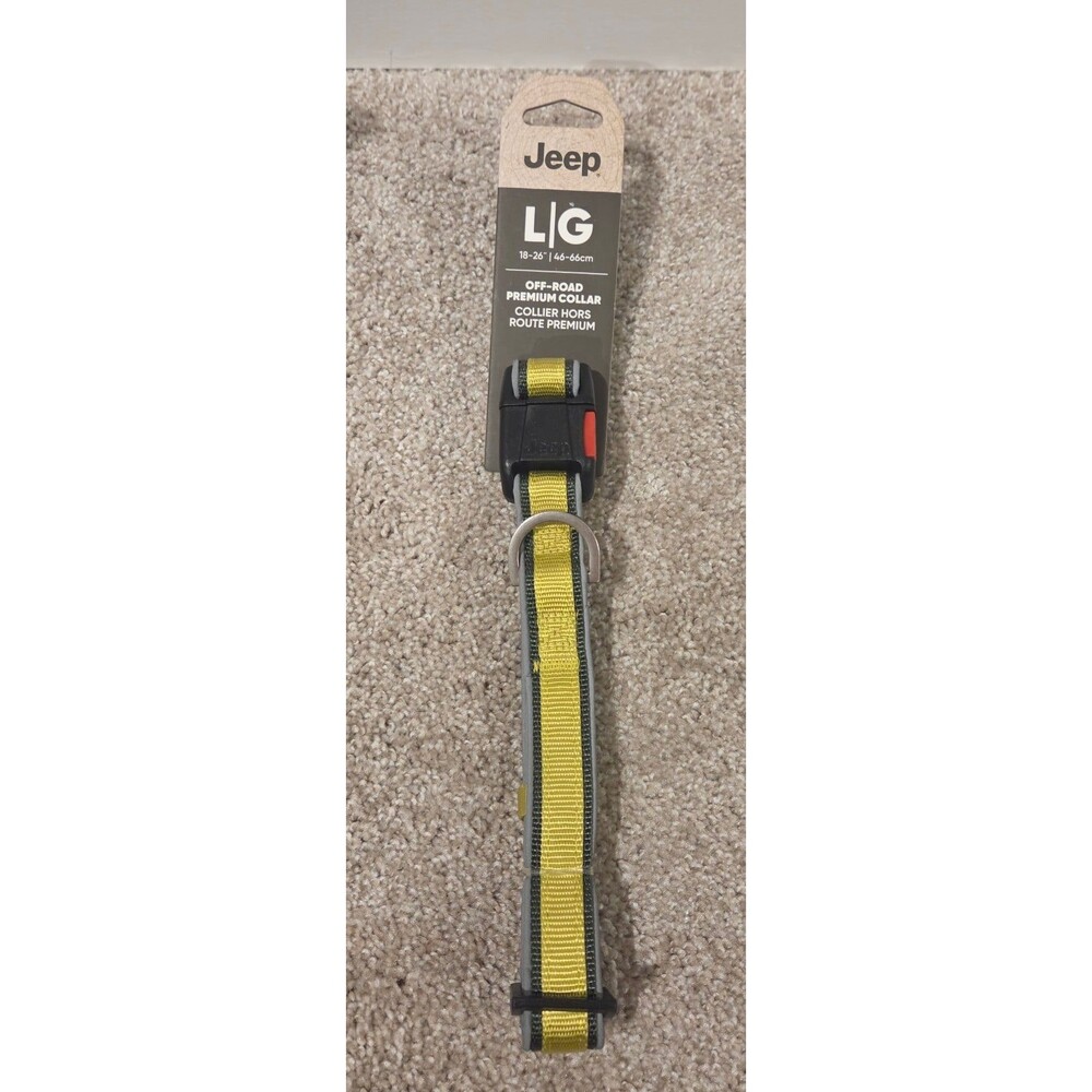 Jeep off road premium dog collar, size large